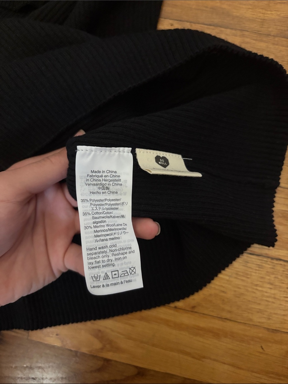 Madewell Black Ruffle-Trim Ribbed Tank - Picture 5 of 6